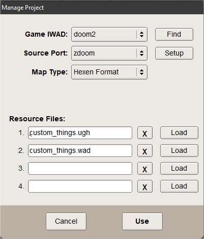 Include resource WAD in Project